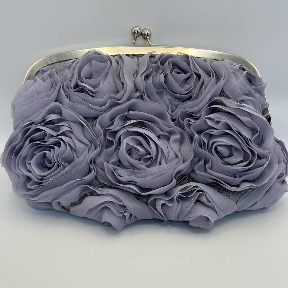 Chic Floral Lavender Clutch